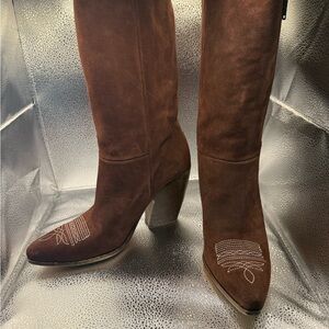 Elegant Golden Goose Brown Suede Women's Boots
